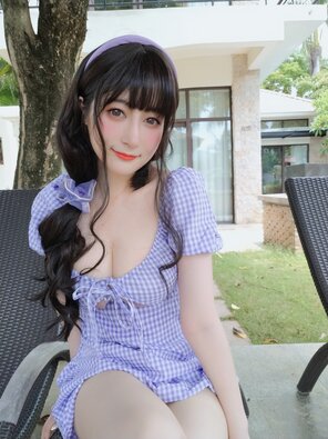 foto amateur Baiyin811 (白银81) - Purple Dress (56)