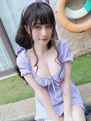 foto amadora Baiyin811 (白银81) - Purple Dress (67)