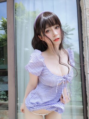 foto amadora Baiyin811 (白银81) - Purple Dress (76)