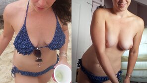 amateur photo [image] To all the guys at the beach looking... all you have to do is ask. I want you to see my perky 34 D's.