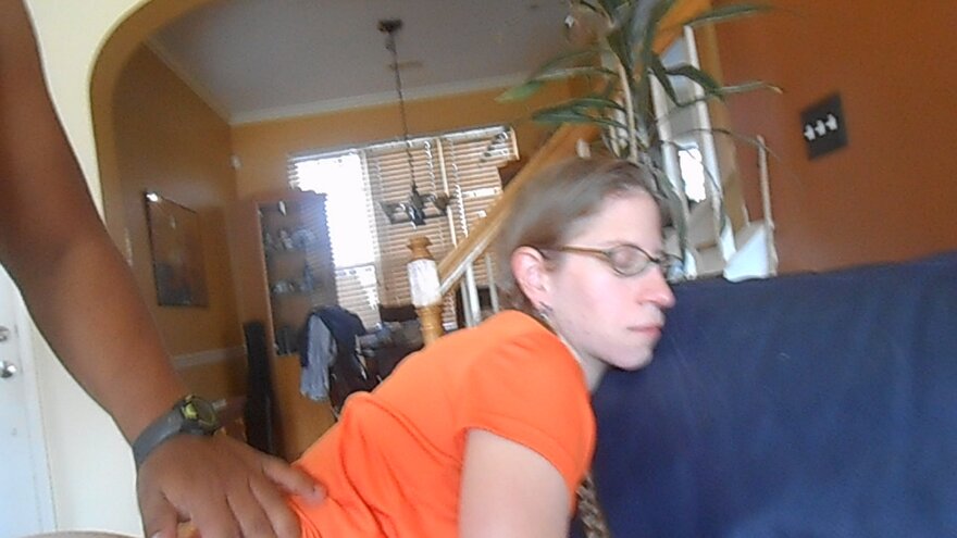 Becky Baxter jumping on a BBC 2017 3