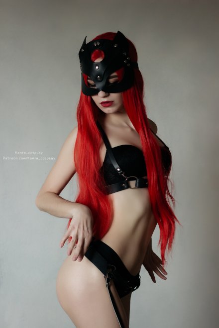 Harness cat by Kanra_cosplay [self]