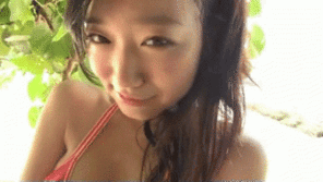 amateur photo Fantastic Sandy Beach Boobs on a Petite Japanese Teen - Perfect Candidate for Busty Petite [GIF Series]