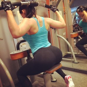 foto amadora Working on her fitness