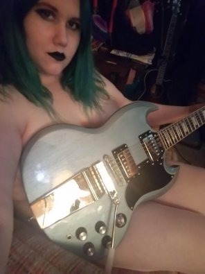 amateur pic Playing with my guitar