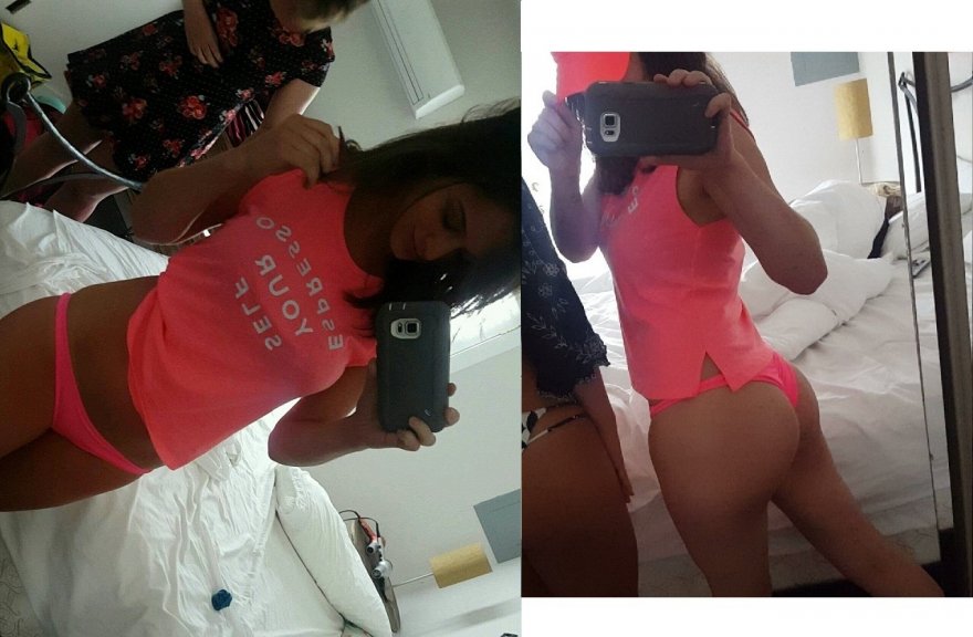 Pink Bikini, Front and Back