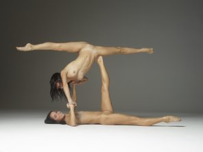 amateur photo julietta and magdalena - rhythmic gymnastics