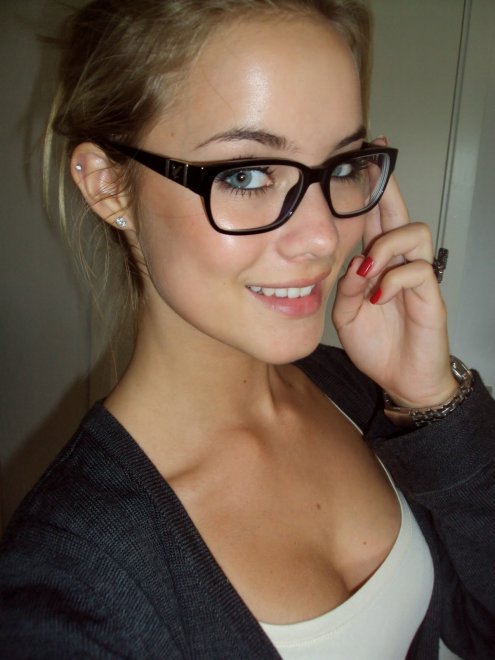 Sexy girl in glasses