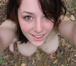 amateur pic A cute girl, from above