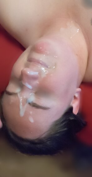 amateur photo Wife's first facial