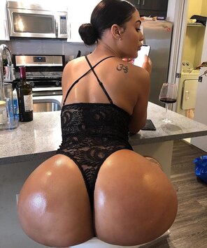 Pretty big peach in the kitchen