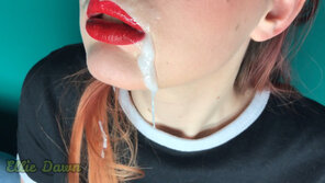 photo amateur Red Lipstick