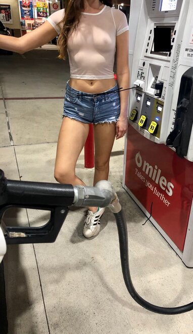 What would you say if you were at the pump next to me?