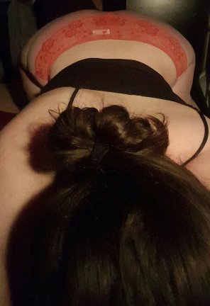 amateurfoto Just a lewd of daddy's view when I'm on my knees.