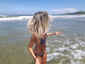foto amadora Bikini Swimwear Clothing Beach Beauty 