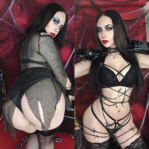 zdjęcie amatorskie Which outfit do you like more, left or right? [OC]