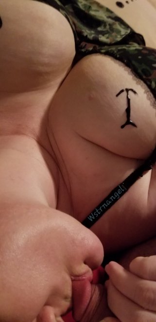 Sucking on the tip of my hubby's cock [F44]