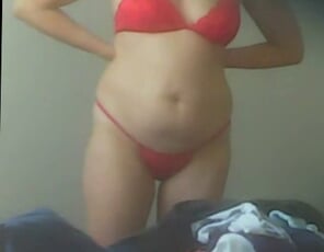 amateur pic Red lingerie