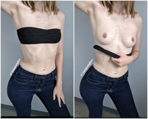 foto amateur When does a top become a bra?