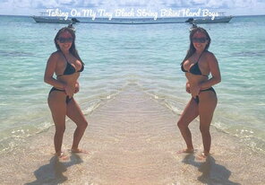 foto amadora Jessie Bikini Teen Native Indian Stripper Black Bikini & Thong Challenge 13