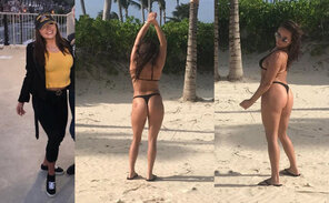 amateur photo Jessie Bikini Teen Native Indian Stripper Black Bikini & Thong Challenge 27