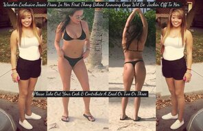 zdjęcie amatorskie Jessie Bikini Teen Native Indian Stripper Black Bikini & Thong Challenge 35
