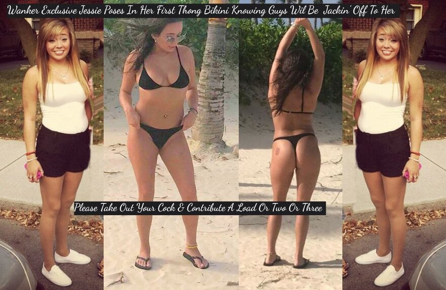 Jessie Bikini Teen Native Indian Stripper Black Bikini & Thong Challenge 35