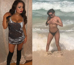 amateur photo Jessie Bikini Teen Native Indian Stripper Black Bikini & Thong Challenge 36