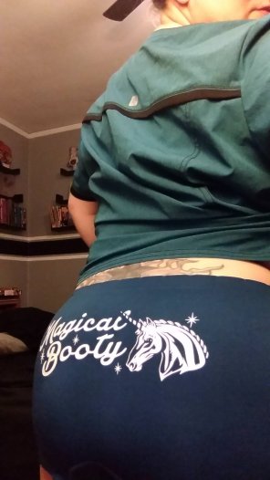amateur pic I just couldn't resist these super fun panties! ðŸ¦„