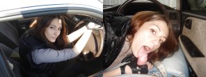 zdjęcie amatorskie She past her drivers exam