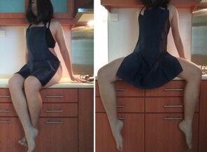 zdjęcie amatorskie [F] This may not be the best outfit for food preparationðŸ¤«