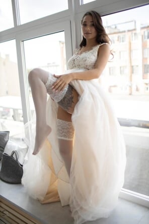 amateur pic Liya Silver Wedding Dress