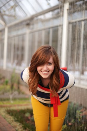 foto amateur Smiling redhead