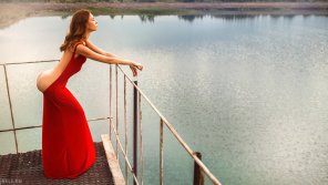 foto amateur Water Red Clothing Dress Beauty 