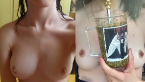 photo amateur my tits Before and after my child 18/23yo [f]