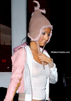 zdjęcie amatorskie Christina Aguilera nude see thru 002