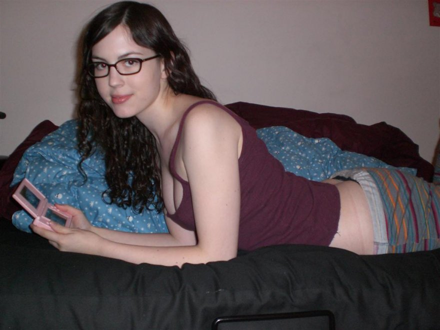 Gamer girl with glasses
