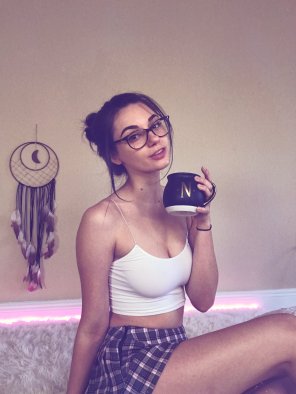 foto amadora Shoulder Eyewear Glasses Selfie 