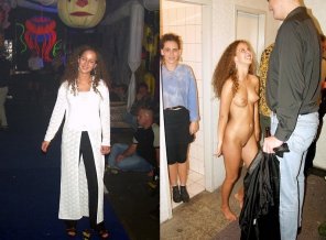 amateurfoto Before and after at a house party