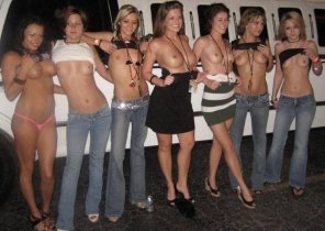amateur pic How the bachelorette party avoided a ticket for their limo driver