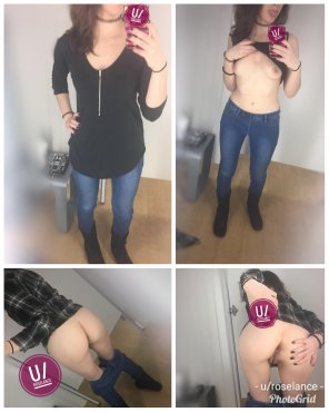 foto amadora Changing room ON/OF[f] for this dreary day! [Album in comments]