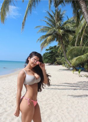 foto amadora Bikini Vacation Beach Clothing Undergarment 