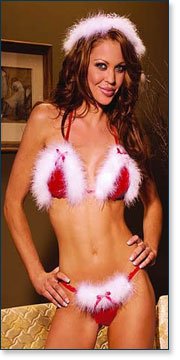 zdjęcie amatorskie Christmas bikini Set