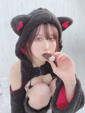 けんけん (Kenken - snexxxxxxx) Black Cat Bikini (6)