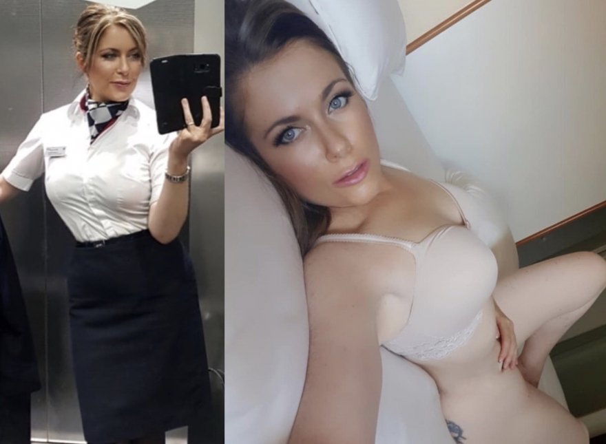 Naked Flight Attendant