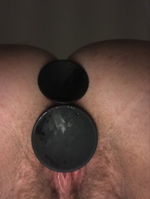 foto amatoriale A little double penetration play with my plugs
