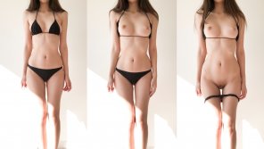 zdjęcie amatorskie [oc] Black bikini on/off