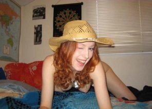 photo amateur Winking cowgirl