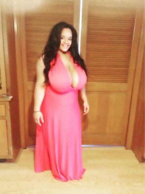 amateur photo Red gown...
