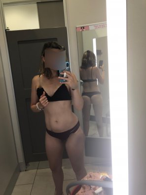 amateur photo My fit wife in the dressing room today